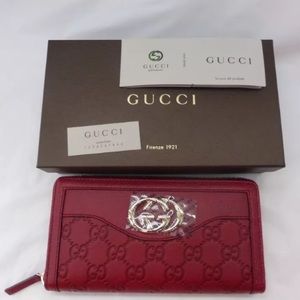 Gucci continental zip around wallet